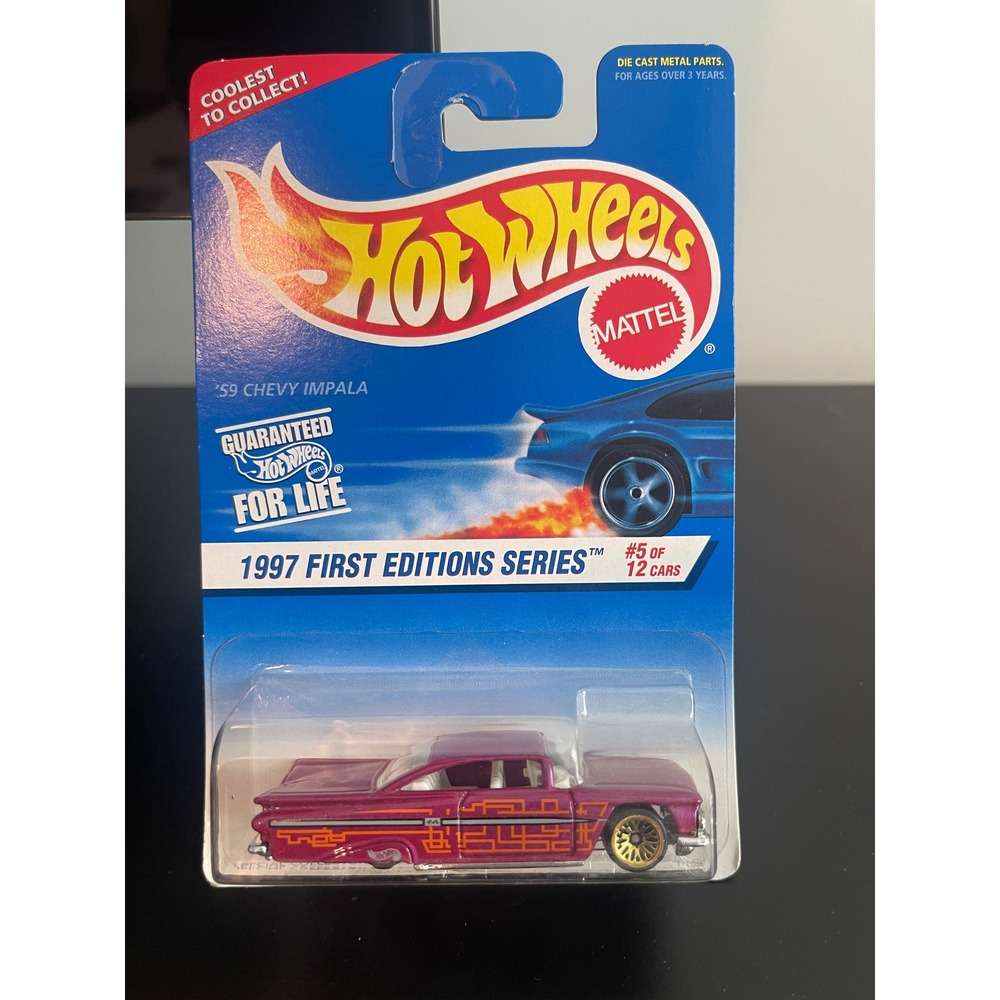 00569-'97 Hot Wheels 1st Edition 59 Chevy Impala #5 / 12 Special Collector Model